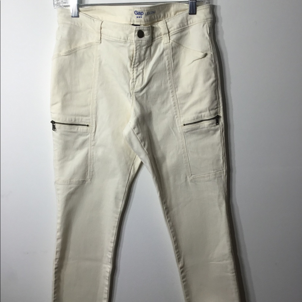 Gap skinny pants cream off white